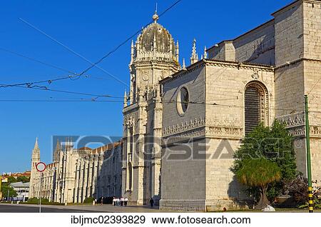 Stock Photo - "Mosteiro dos Jeronimos, Monastery of the Hieronymites, UNESCO World Heritage Site, Belem, Lisbon, Portugal, Europe". Fotosearch