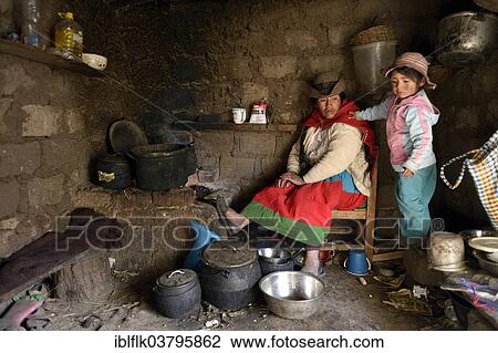 "Mother and daughter in a traditional kitchen, Union Potrero, Quispillacta, Ayacucho, Peru, South America" View Large Photo Image Stock Image - "Mother and daughter in a traditional kitchen, Union Potrero, Quispillacta, Ayacucho, Peru, South America". Fotosearch
