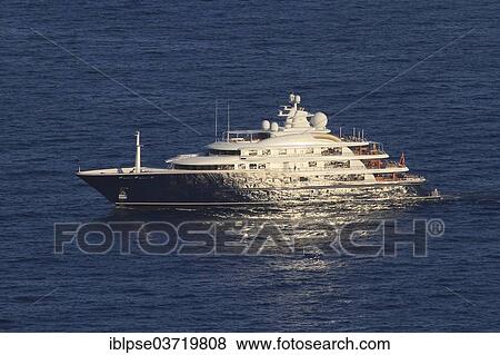 "Motor yacht """"Cakewalk"""", Derecktor shipyard, Monaco, Monaco, Europe" View Large Photo Image Stock Photo - "Motor yacht """"Cakewalk"""", Derecktor shipyard, Monaco, Monaco, Europe". Fotosearch