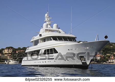 "Motor yacht """"GO"""", built by shipyard Feadship, length 39m, built in 2010, at Cap Ferrat, Cote d'Azur, France, Mediterranean, Europe" View Large Photo Image Stock Photography - "Motor yacht """"GO"""", built by shipyard Feadship, length 39m, built in 2010, at Cap Ferrat, Cote d'Azur, France, Mediterranean, Europe". Fotosearch