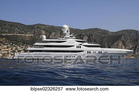 "Motor yacht """"Lady Lau"""", built by shipyard Codecasa SpA, length 65m, built in 2010, at Cap Ferrat, Cote d'Azur, France, Mediterranean, Europe" View Large Photo Image Stock Photo - "Motor yacht """"Lady Lau"""", built by shipyard Codecasa SpA, length 65m, built in 2010, at Cap Ferrat, Cote d'Azur, France, Mediterranean, Europe". Fotosearch