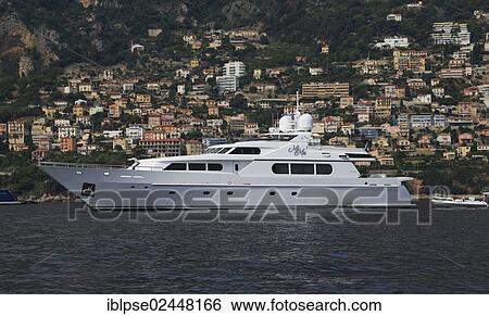 "Motor yacht """"Mimu"""" at anchor off the Principality of Monaco, Cote d'Azur, Mediterranean, Europe" View Large Photo Image Stock Photograph - "Motor yacht """"Mimu"""" at anchor off the Principality of Monaco, Cote d'Azur, Mediterranean, Europe". Fotosearch