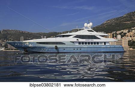 "Motor yacht, Sweet Doll, built by Hessen Yachts, at anchor, Monaco, Europe" View Large Photo Image Stock Image - "Motor yacht, Sweet Doll, built by Hessen Yachts, at anchor, Monaco, Europe". Fotosearch