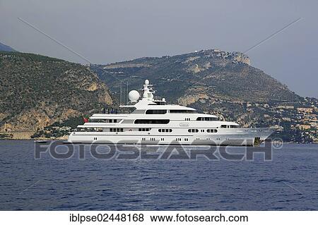 "Motor yacht """"Titania"""", built by shipyard Luerssen Yachts, 71m in length, built in 2006, at Cap Ferrat, France, French Riviera, Mediterranean, Europe" View Large Photo Image Stock Photo - "Motor yacht """"Titania"""", built by shipyard Luerssen Yachts, 71m in length, built in 2006, at Cap Ferrat, France, French Riviera, Mediterranean, Europe". Fotosearch