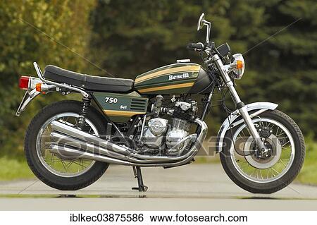 Stock Photograph - "Motorcycle, Benelli 750 Sei". Fotosearch