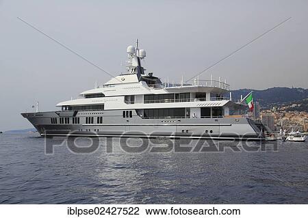 "Motoryacht Stella Maris, shipyard Viareggio Superyachts, length 72, 10 m, built in 2012, anchored in front of the Principality of Monaco, Cote d'Azur, Mediterranean, Europe" View Large Photo Image Stock Image - "Motoryacht Stella Maris, shipyard Viareggio Superyachts, length 72, 10 m, built in 2012, anchored in front of the Principality of Monaco, Cote d'Azur, Mediterranean, Europe". Fotosearch