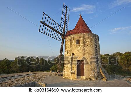 "Moulin d'Alphonse Daudet, windmill of Alphonse Daudet, Fontvieille, Departement Bouches-du-Rhone, Region Provence-Alpes-Cote d? ÇÖAzur d? ÇÖAzur, France, Europe" View Large Photo Image Stock Image - "Moulin d'Alphonse Daudet, windmill of Alphonse Daudet, Fontvieille, Departement Bouches-du-Rhone, Region Provence-Alpes-Cote d? ÇÖAzur d? ÇÖAzur, France, Europe". Fotosearch