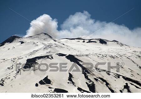 "Mount Etna with smoke rising, active volcano, Sicily, Italy, Europe" View Large Photo Image Stock Image - "Mount Etna with smoke rising, active volcano, Sicily, Italy, Europe". Fotosearch