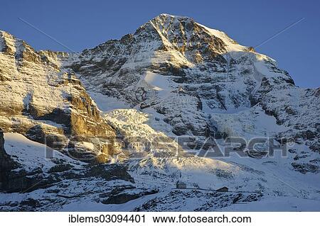 "Mount Moench in the evening light, Grindelwald, Berner Oberland, Canton of Bern, Switzerland, Europe" View Large Photo Image Stock Image - "Mount Moench in the evening light, Grindelwald, Berner Oberland, Canton of Bern, Switzerland, Europe". Fotosearch