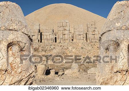 "Mount Nemrut sanctuary, UNESCO World Heritage Site, Zeus head, ruins of the Commagene civilization, 1st century B. C., Eastern Turkey" View Large Photo Image Stock Image - "Mount Nemrut sanctuary, UNESCO World Heritage Site, Zeus head, ruins of the Commagene civilization, 1st century B. C., Eastern Turkey". Fotosearch