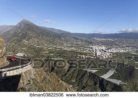 "Mount Pico Bejenado, Barranco de las Angustias, Valley of Fear, and the town of Los Llanos de Aridane, view from the Mirador del Time or El Time, La Palma, Canary Islands, Spain, Europe" View Large Photo Image Stock Photograph - "Mount Pico Bejenado, Barranco de las Angustias, Valley of Fear, and the town of Los Llanos de Aridane, view from the Mirador del Time or El Time, La Palma, Canary Islands, Spain, Europe". Fotosearch