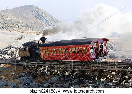 Mount Washington Steam Railway, New Hampshire, USA View Large Photo Image Picture - Mount Washington Steam Railway, New Hampshire, USA. Fotosearch