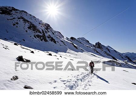 "Mountain climber ascending Wilde Kreuzspitze Mountain in the Pfunderer Mountains, Alto Adige, Italy, Europe" View Large Photo Image Stock Photo - "Mountain climber ascending Wilde Kreuzspitze Mountain in the Pfunderer Mountains, Alto Adige, Italy, Europe". Fotosearch