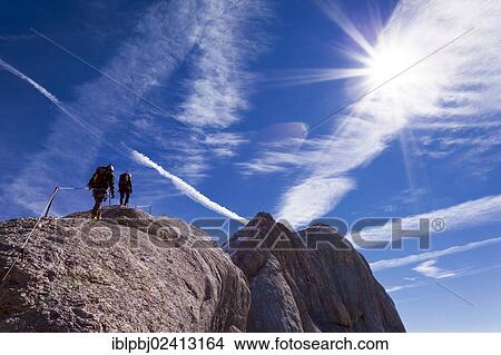 Mountain climbers on the west ridge of Marmolada Mountain, Dolomites, Italy, Europe View Large Photo Image Picture - Mountain climbers on the west ridge of Marmolada Mountain, Dolomites, Italy, Europe. Fotosearch