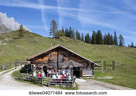 "Mountain hut with Hochkonig, resting hikers, Muhlbach, Salzburg State, Austria, Europe" View Large Photo Image Picture - "Mountain hut with Hochkonig, resting hikers, Muhlbach, Salzburg State, Austria, Europe". Fotosearch