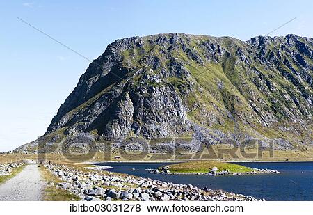 "Mountain landscape, Eggum, Lofoten, Nordland, Norway, Europe" View Large Photo Image Stock Photo - "Mountain landscape, Eggum, Lofoten, Nordland, Norway, Europe". Fotosearch
