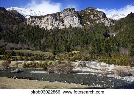 "Mountain landscape in the Valle de Bujaruelo, Pyrenaen, Aragon, Spain, Europe" View Large Photo Image Stock Photograph - "Mountain landscape in the Valle de Bujaruelo, Pyrenaen, Aragon, Spain, Europe". Fotosearch