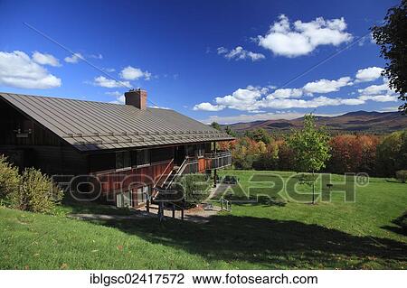 Mountain lodge, Stowe, Vermont, USA View Large Photo Image Stock Image - Mountain lodge, Stowe, Vermont, USA. Fotosearch