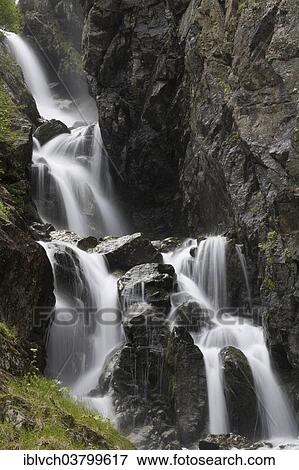 "Mountain river with waterfall in Malfontal, North Tyrol, Austria, Europe" View Large Photo Image Stock Photo - "Mountain river with waterfall in Malfontal, North Tyrol, Austria, Europe". Fotosearch