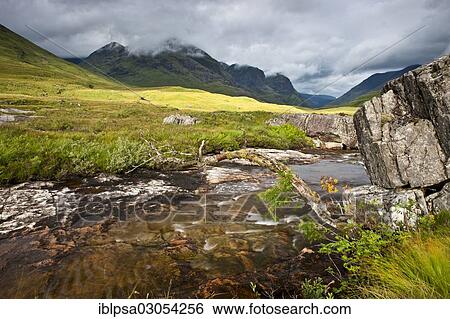 "Mountain stream in the Scottish Highlands, Glen Coe, Scotland, United Kingdom, Europe" View Large Photo Image Stock Photograph - "Mountain stream in the Scottish Highlands, Glen Coe, Scotland, United Kingdom, Europe". Fotosearch