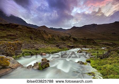 "Mountain stream with the peaks of El Altar or Kapak Urku, Riobamba, Region Cotopaxi, Ecuador, South America" View Large Photo Image Stock Photo - "Mountain stream with the peaks of El Altar or Kapak Urku, Riobamba, Region Cotopaxi, Ecuador, South America". Fotosearch