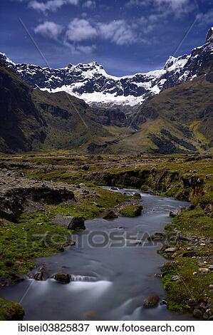 "Mountain stream with the peaks of El Altar or Kapak Urku, in the moonlight, Riobamba, Region Cotopaxi, Ecuador, South America" View Large Photo Image Stock Photo - "Mountain stream with the peaks of El Altar or Kapak Urku, in the moonlight, Riobamba, Region Cotopaxi, Ecuador, South America". Fotosearch