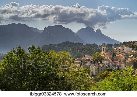 "Mountain village of Evisa, Golo Valley, Corse-du-Sud, Corsica, France, Europe" View Large Photo Image Stock Photo - "Mountain village of Evisa, Golo Valley, Corse-du-Sud, Corsica, France, Europe". Fotosearch