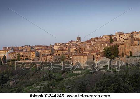 "Mountain village of Mons, morning mood, Mons, Departement Var, Region Provence-Alpes-Cote d’Azur, France, Europe" View Large Photo Image Stock Photography - "Mountain village of Mons, morning mood, Mons, Departement Var, Region Provence-Alpes-Cote d’Azur, France, Europe". Fotosearch