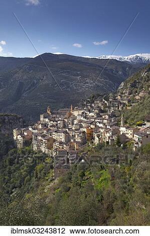 "Mountain village of Saorge high above the Roya Valley, Saorge, Departement Alpes-Maritimes, Region Provence-Alpes-Cote d? ÇÖAzur, France, Europe" View Large Photo Image Stock Image - "Mountain village of Saorge high above the Roya Valley, Saorge, Departement Alpes-Maritimes, Region Provence-Alpes-Cote d? ÇÖAzur, France, Europe". Fotosearch