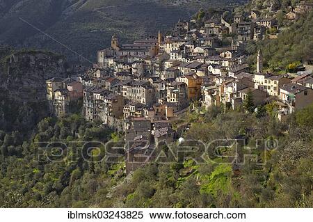 "Mountain village of Saorge high above the Roya Valley, Saorge, Departement Alpes-Maritimes, Region Provence-Alpes-Cote d? ÇÖAzur, France, Europe" View Large Photo Image Stock Photography - "Mountain village of Saorge high above the Roya Valley, Saorge, Departement Alpes-Maritimes, Region Provence-Alpes-Cote d? ÇÖAzur, France, Europe". Fotosearch