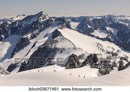 "Mountaineers climbing a glacial field to the summit of Mt Schwarzenstein, Tyrol, Austria, Europe" View Large Photo Image Stock Image - "Mountaineers climbing a glacial field to the summit of Mt Schwarzenstein, Tyrol, Austria, Europe". Fotosearch