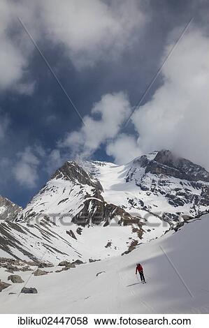 Stock Photo - "Mountains Grande Casse and Col de la Vanoise, Vanoise massif, France, Europe". Fotosearch