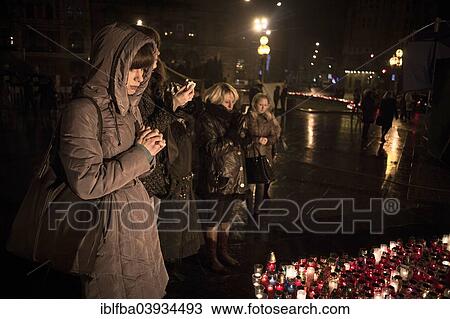 "Mourning ceremony for victims of the Euromaidan in Kiev, Lviv, Western Ukraine, Ukraine, Europe" View Large Photo Image Stock Image - "Mourning ceremony for victims of the Euromaidan in Kiev, Lviv, Western Ukraine, Ukraine, Europe". Fotosearch