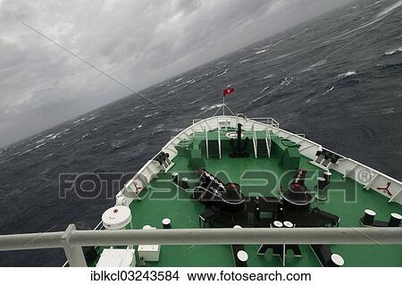 "MS Expedition, an expedition cruise ship rolling in rough sea at Drake Passage, Atlantic Ocean, Pazifischer Ozean, Sudlicher Ozean, Antarctica" View Large Photo Image Picture - "MS Expedition, an expedition cruise ship rolling in rough sea at Drake Passage, Atlantic Ocean, Pazifischer Ozean, Sudlicher Ozean, Antarctica". Fotosearch