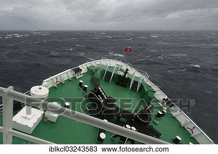 "MS Expedition, an expedition cruise ship rolling in rough sea at Drake Passage, Atlantic Ocean, Pazifischer Ozean, Sudlicher Ozean, Antarctica" View Large Photo Image Stock Image - "MS Expedition, an expedition cruise ship rolling in rough sea at Drake Passage, Atlantic Ocean, Pazifischer Ozean, Sudlicher Ozean, Antarctica". Fotosearch