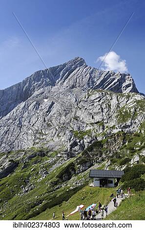 Stock Image - "Mt Alpspitze, Wetterstein range, Garmisch-Partenkirchen, Upper Bavaria, Bavaria, Germany, Europe". Fotosearch