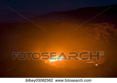 "Mt Ertale, south crater of the volcano, the lava lake has been active for 40 years, Danakil-Senke, Vulkan Ertale, Afdera, Wollo, Ethiopia, Africa" View Large Photo Image Stock Image - "Mt Ertale, south crater of the volcano, the lava lake has been active for 40 years, Danakil-Senke, Vulkan Ertale, Afdera, Wollo, Ethiopia, Africa". Fotosearch