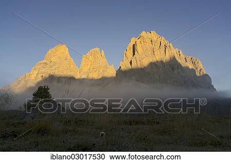 "Mt Grohmannspitze, Mt Fuenffingerspitze, Mt Langkofeleck, from Passo Sella, Sella Pass, Dolomites, Dolomiten, South Tyrol province, Trentino-Alto Adige, Italy, Europe" View Large Photo Image Stock Image - "Mt Grohmannspitze, Mt Fuenffingerspitze, Mt Langkofeleck, from Passo Sella, Sella Pass, Dolomites, Dolomiten, South Tyrol province, Trentino-Alto Adige, Italy, Europe". Fotosearch