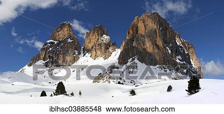 "Mt Sasso Lungo or Mt Langkofel in winter, Dolomites, Italy, Europe" View Large Photo Image Stock Photo - "Mt Sasso Lungo or Mt Langkofel in winter, Dolomites, Italy, Europe". Fotosearch