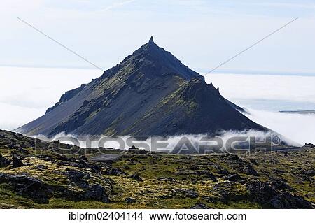 Picture - "Mt Stapafell, Snaefellsnes, Iceland, Europe". Fotosearch