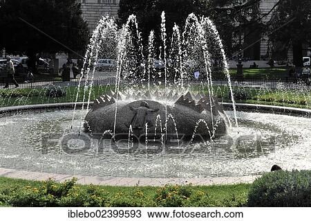 "Muenchner Kindl fountain, a gift from Munich on the occasion of the city twinning Munich - Verona, Piazza Bra, Verona, Italy, Europe" View Large Photo Image Stock Image - "Muenchner Kindl fountain, a gift from Munich on the occasion of the city twinning Munich - Verona, Piazza Bra, Verona, Italy, Europe". Fotosearch