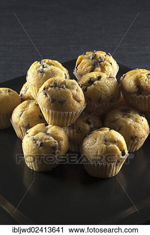 Stock Image - Muffins with chocolate chips. Fotosearch