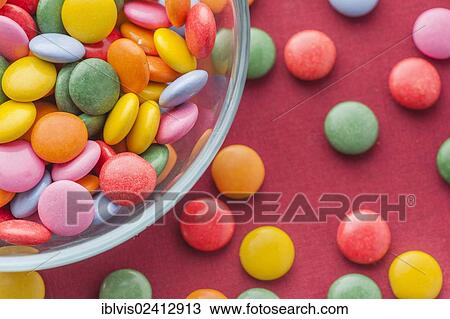 Multicolored candy, glass bowl View Large Photo Image Stock Image - Multicolored candy, glass bowl. Fotosearch