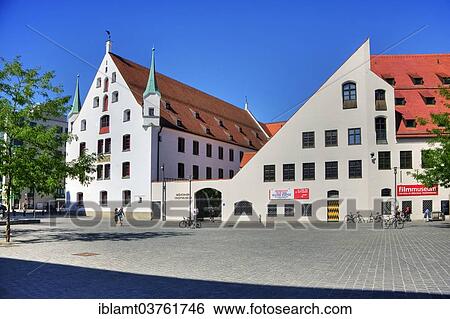 Stock Photograph - "Munich City Museum on St. -Jakobs-Platz square, in the former municipal arsenal of Munich, historic center, Munich, Upper Bavaria, Bavaria, Germany, Europe". Fotosearch