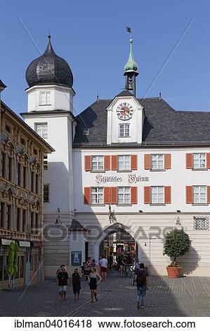 Stock Photo - "Municipal Museum, Mittertor gate, Rosenheim, Upper Bavaria, Bavaria, Germany, Europe". Fotosearch