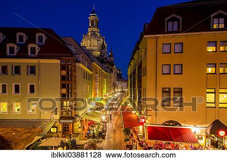 "Munzgasse alley in the evening, in front of the Church of Our Lady, Dresden, Saxony, Germany, Europe" View Large Photo Image Stock Photo - "Munzgasse alley in the evening, in front of the Church of Our Lady, Dresden, Saxony, Germany, Europe". Fotosearch