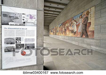 "Mural """"Buildung the Republic"""" made from Meissen porcelain tiles by Max Lingner on the facade of the German Ministry of Finance, former Ministry of Aviation during the Nazi period, Berlin, Berlin, Germany, Europe" View Large Photo Image Stock Photo - "Mural """"Buildung the Republic"""" made from Meissen porcelain tiles by Max Lingner on the facade of the German Ministry of Finance, former Ministry of Aviation during the Nazi period, Berlin, Berlin, Germany, Europe". Fotosearch