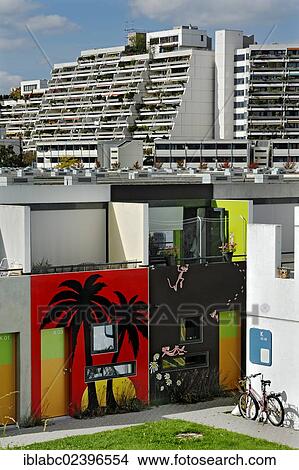 "Mural in the former Olympic Village, Munich, Bavaria, Germany, Europe" View Large Photo Image Picture - "Mural in the former Olympic Village, Munich, Bavaria, Germany, Europe". Fotosearch