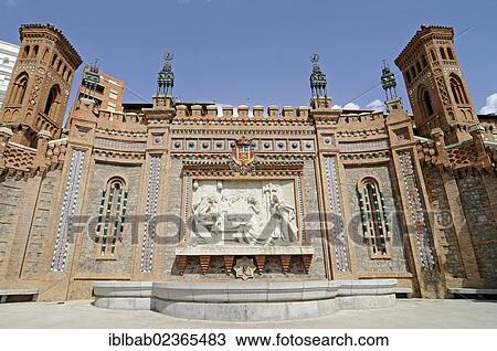 "Mural of the """"Lovers"""" with a fountain, La Escalinata staircase, Mudejar architecture, Teruel, UNESCO World Heritage Site, Aragon, Spain, Europe, PublicGround, Europe" View Large Photo Image Stock Image - "Mural of the """"Lovers"""" with a fountain, La Escalinata staircase, Mudejar architecture, Teruel, UNESCO World Heritage Site, Aragon, Spain, Europe, PublicGround, Europe". Fotosearch