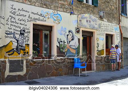 Stock Photograph - "Murals, 1968, Orgosolo, Province of Nuoro, Sardinia, Italy, Europe". Fotosearch